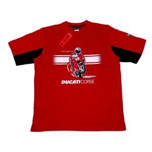 Deadstock Vintage Ducati Corse Troy Bayliss Moto Racing Shirt Men's Large